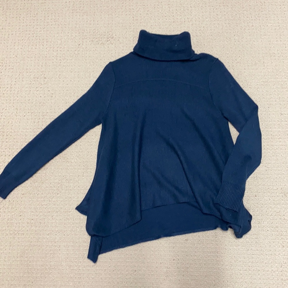QUINN navy turtle neck sweater